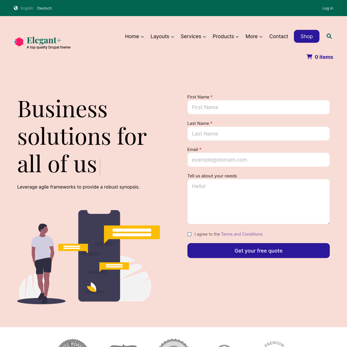 home page