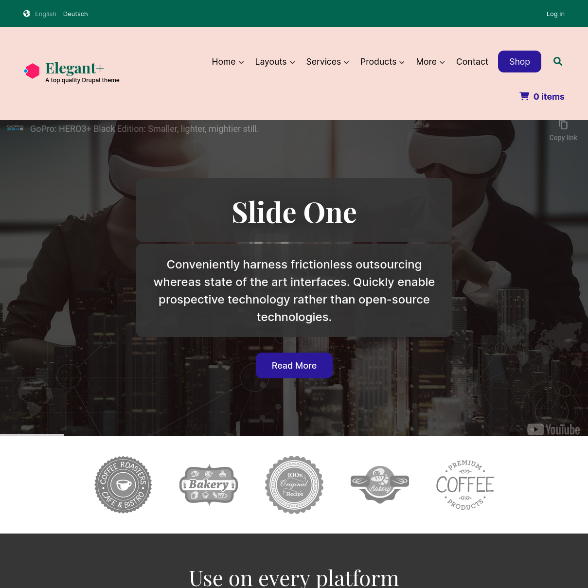 home page